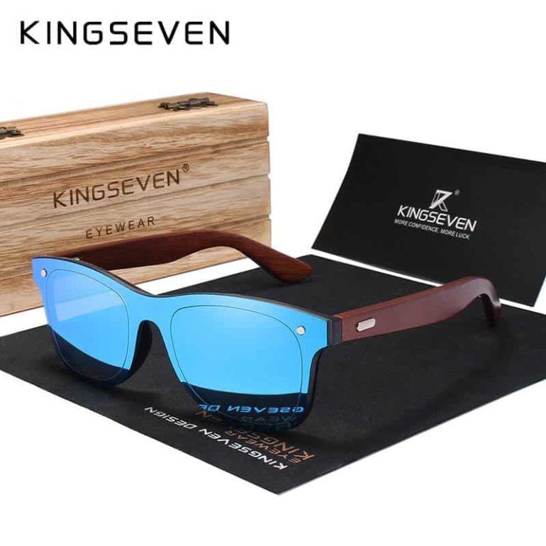 Vintage Square Sunglasses | Bamboo Eyewear | KINGSEVEN