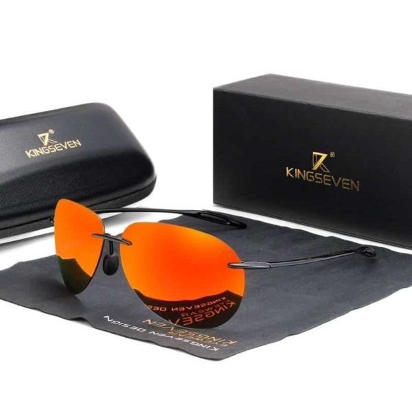 KINGSEVEN Brand Design Polarized Sunglasses Men Driving Square Frame Sun Glasses