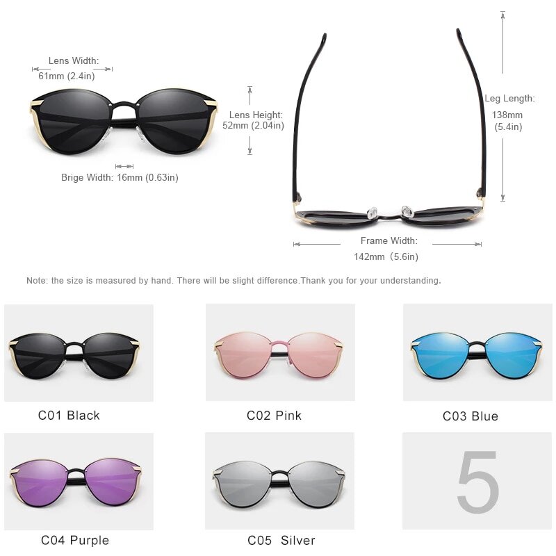 KINGSEVEN Cat Eye Sunglasses Women Polarized Luxury N7824 US Only 2