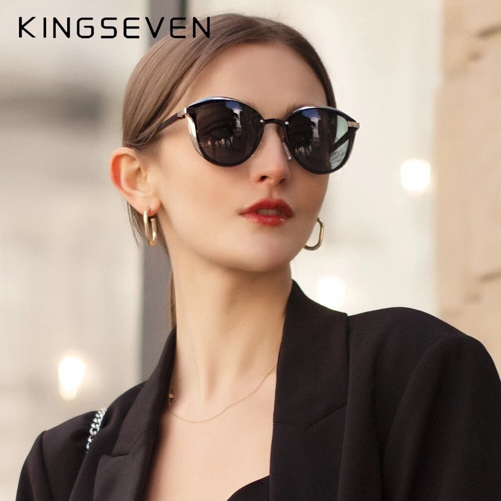 KINGSEVEN Cat Eye Sunglasses Women Polarized Luxury N7824 US Only 6