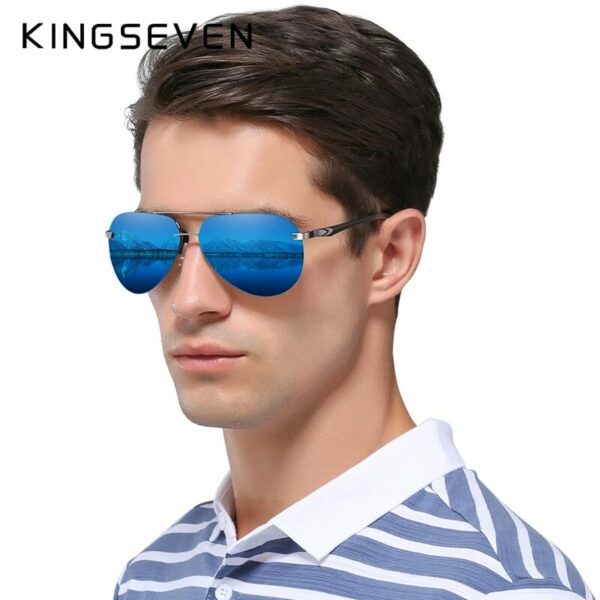 KINGSEVEN Aluminum Pilot Sunglasses Polarized Men Vintage N7413 – US Only 1