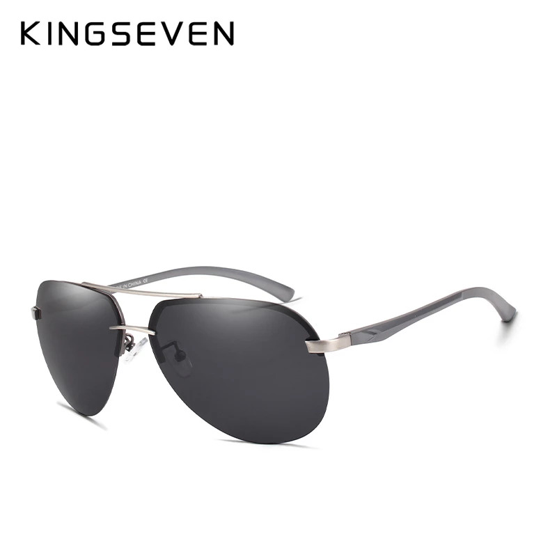 KINGSEVEN Aluminum Pilot Sunglasses Polarized Men Vintage N7413 – US Only 2