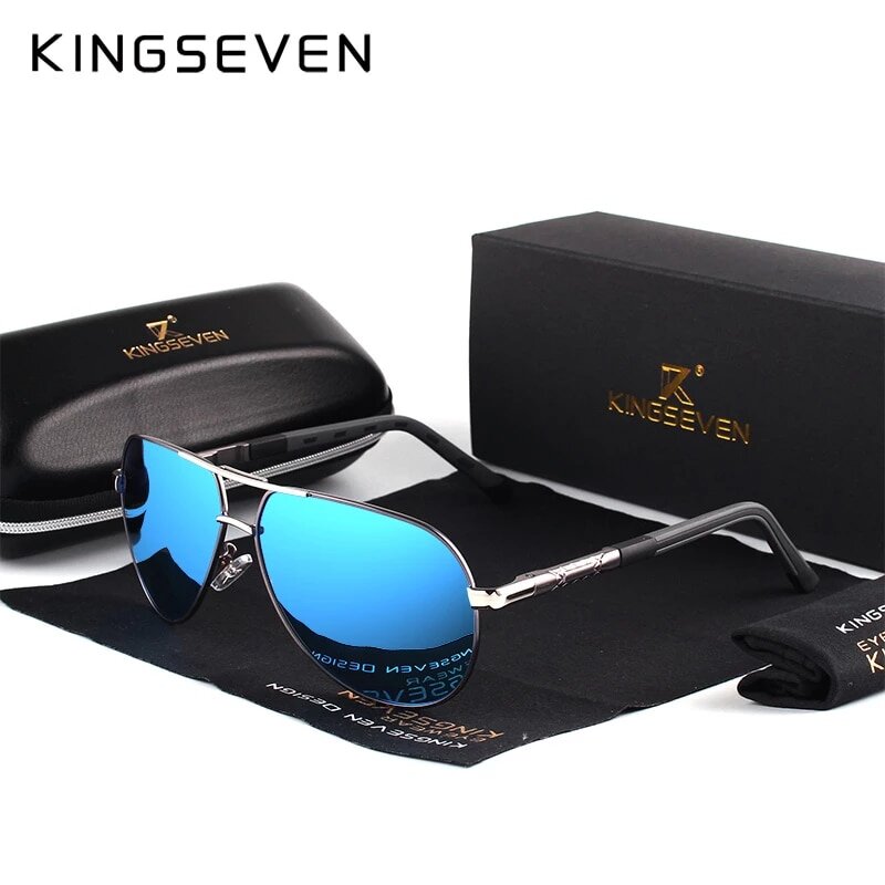 KINGSEVEN Aluminum Vintage Polarized Sunglasses Coating Lens N725 US Only 1