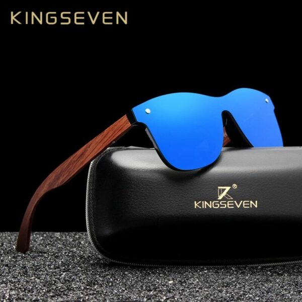 KINGSEVEN Fashion Natural Wooden Sunglasses Men Polarized B5504 – US Only 1