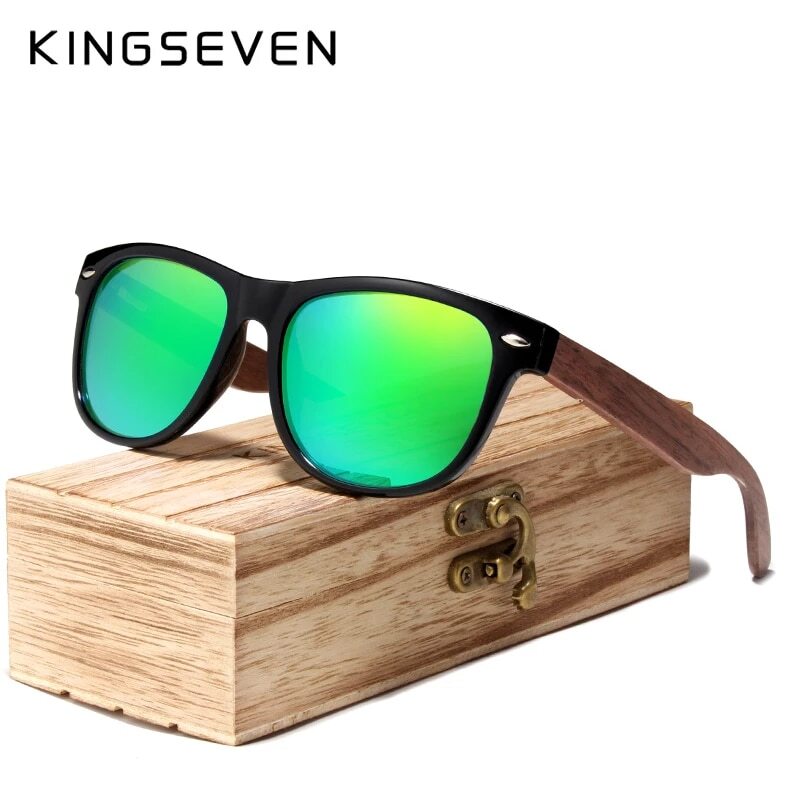 KINGSEVEN Wood Polarized Sunglasses Men UV Protection W5789 – US